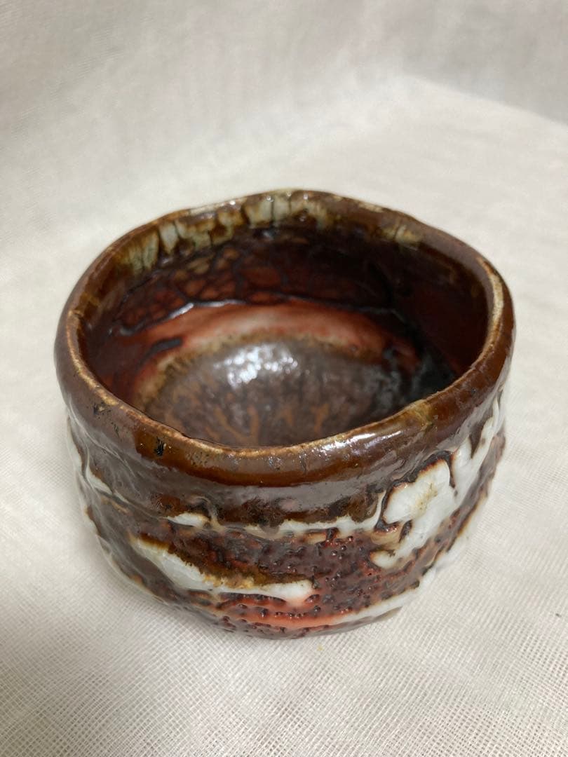 木戸貞昭／穴窯志野茶碗／A56