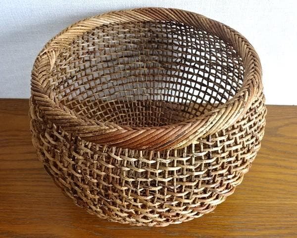 新品 あけびかご 中川原信一 光原社