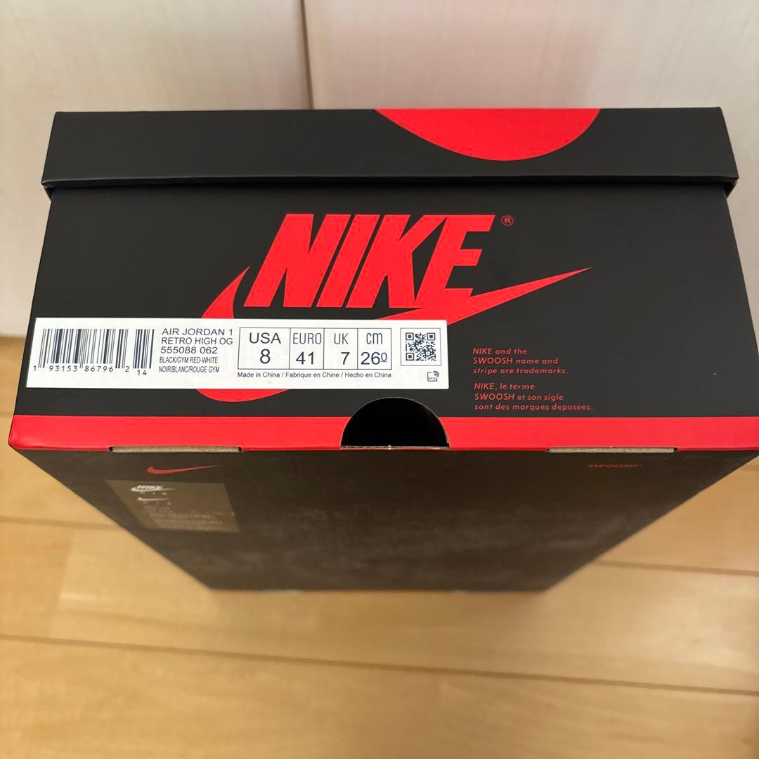 エア ジョーダン 1 レトロ ハイ ブラッド ライン スニーカー