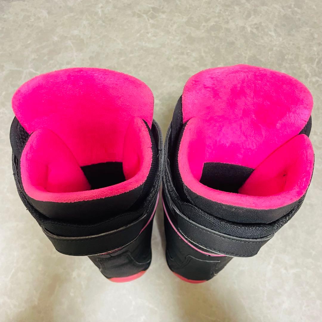 スノーボード　ボア付　BOA ブーツ　23.5cm レディース ピンク ブラック