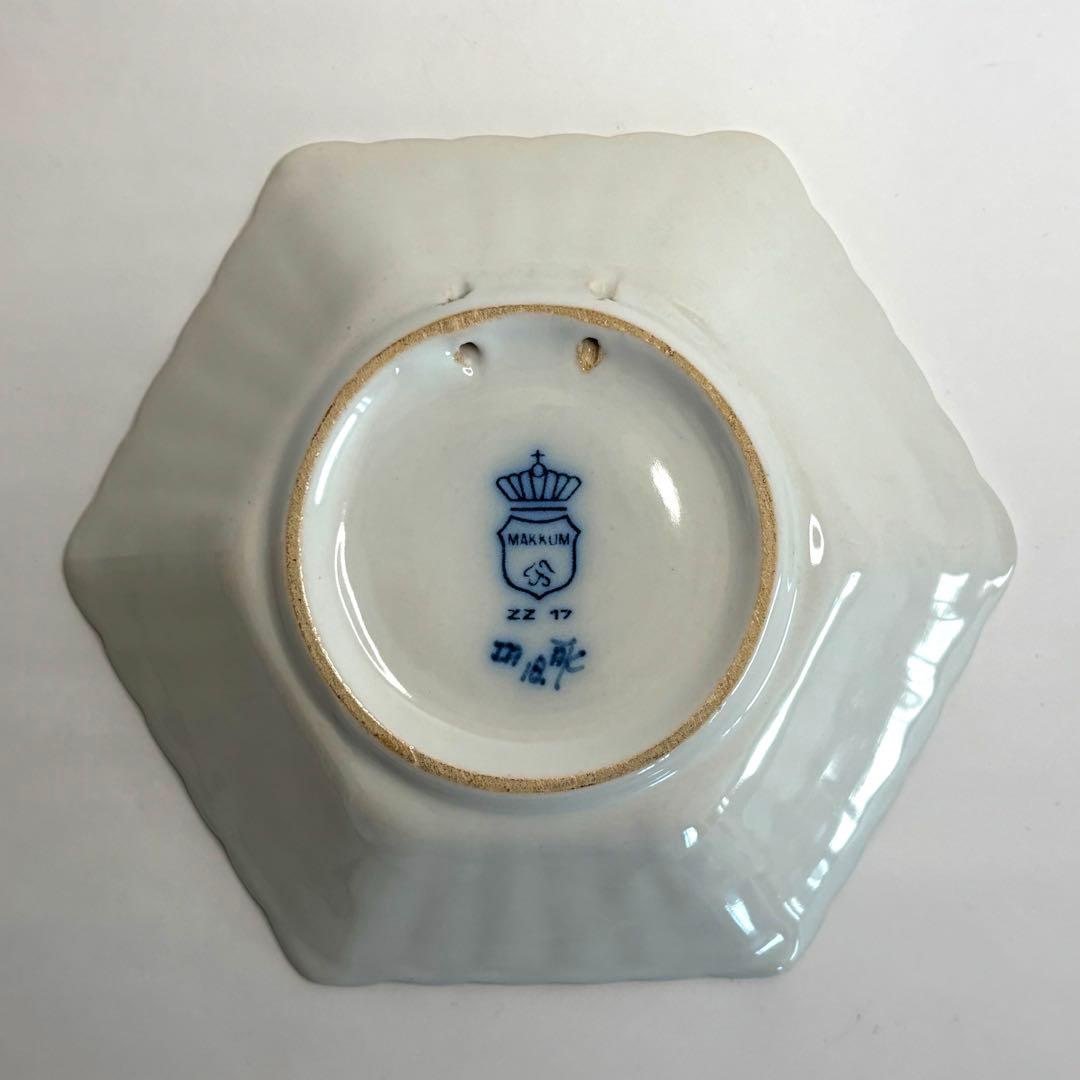 オランダ　マッカム焼き　MAKKUM 2羽の鳥　蝶　花　雲　壁掛け　壁飾り