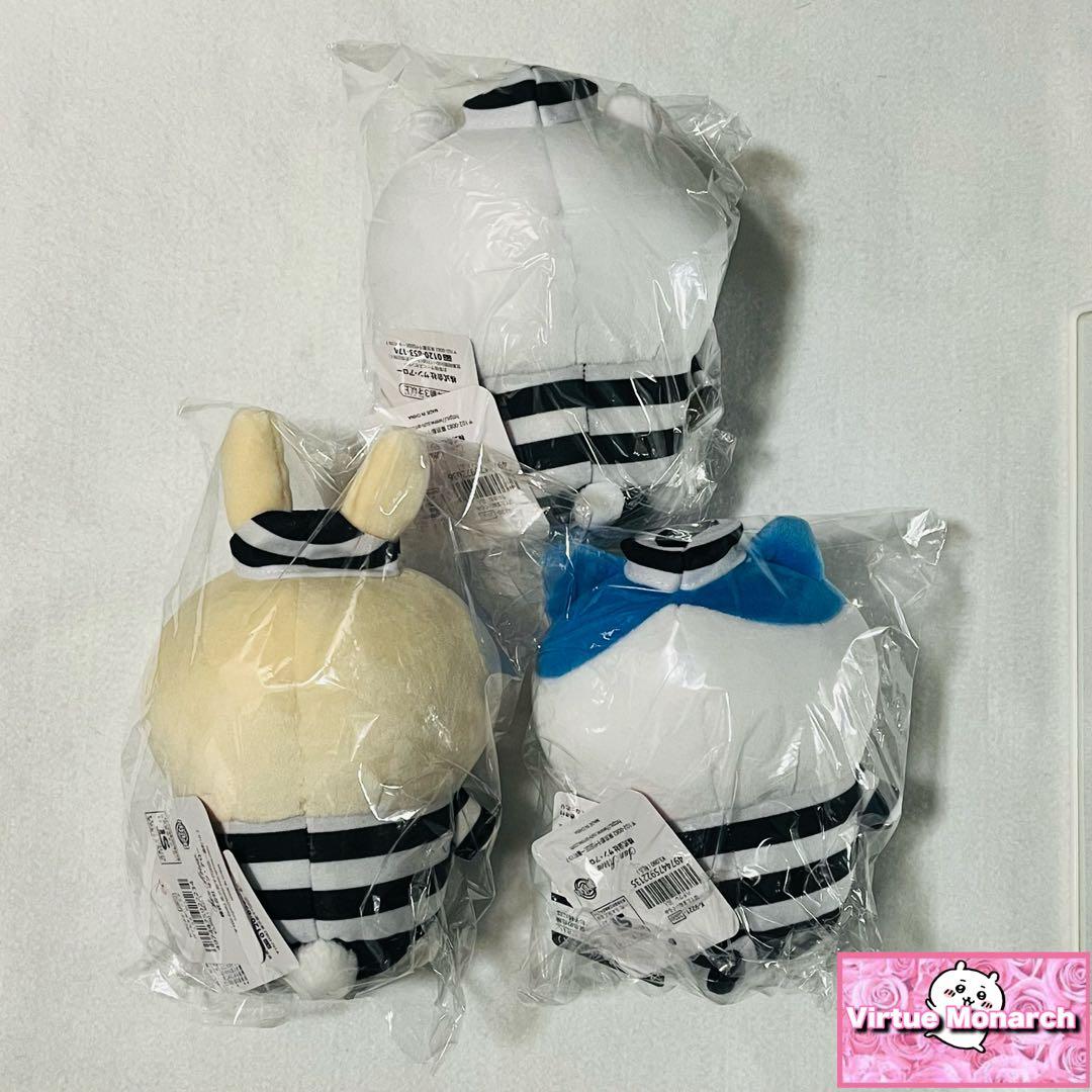 ナガノキャラクターズ ぽてたまぬいぐるみ　ちいかわ・ハチワレ・うさぎ・囚人セット