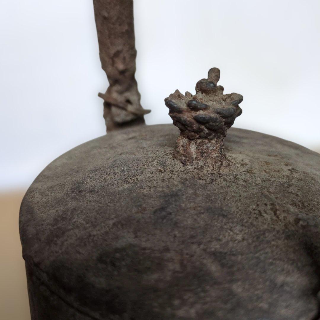 伝統的な鉄製鉄瓶 原誠堂造