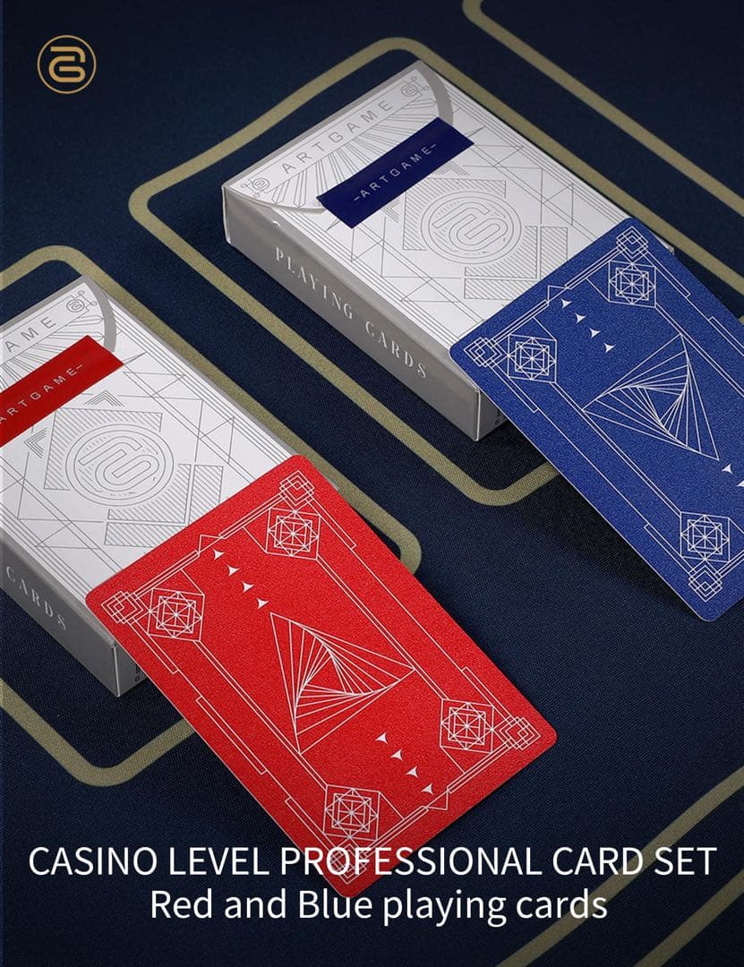 未開封✨ARTGAME 100%プラスチックトランプ 2デッキポーカーカード