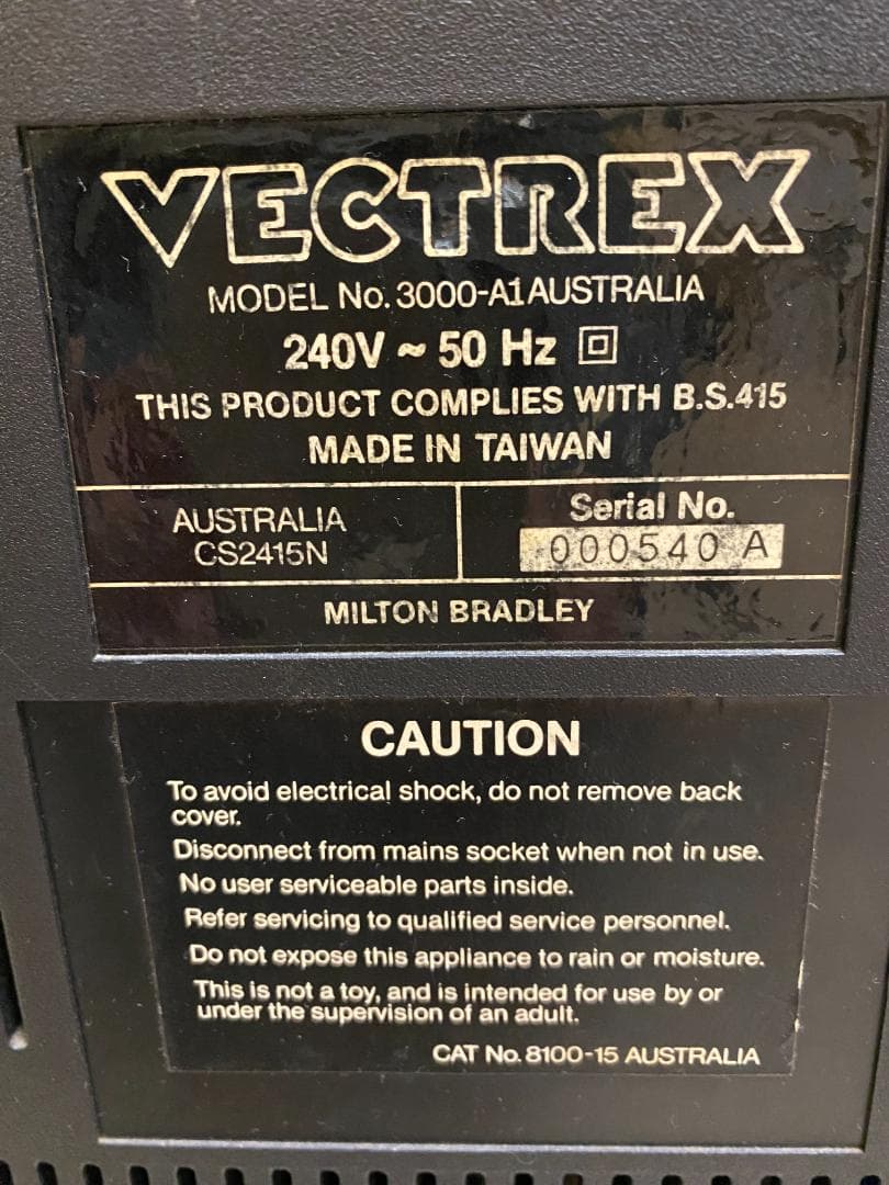 【訳あり品】VECTREX （光速船）セット