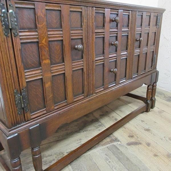 イギリス アンティーク 家具 サイドボード キャビネット 英国 6162e