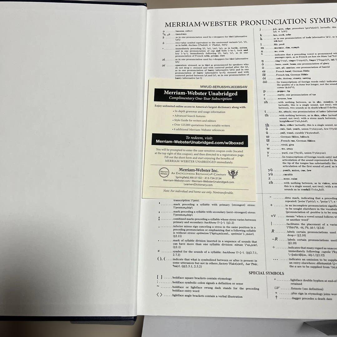 Webster’s Third International Dictionary