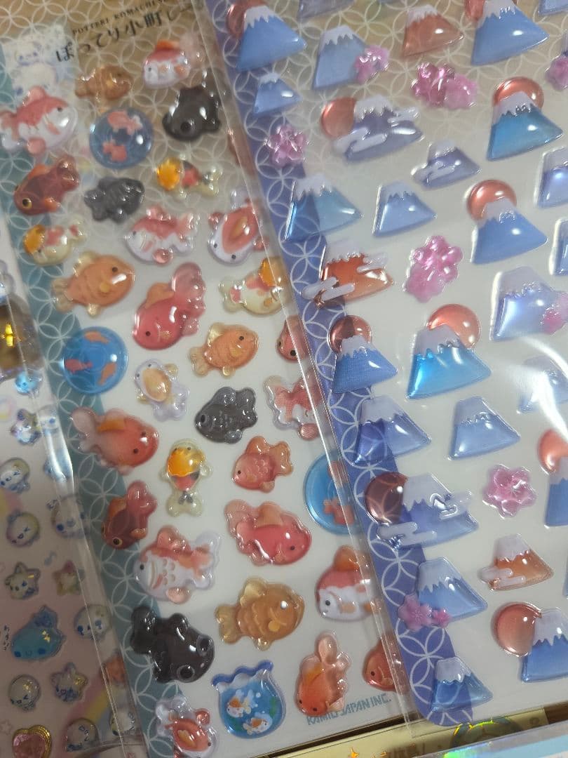 シールまとめ売り　コットンパフィー　おはじき　うるちゅる