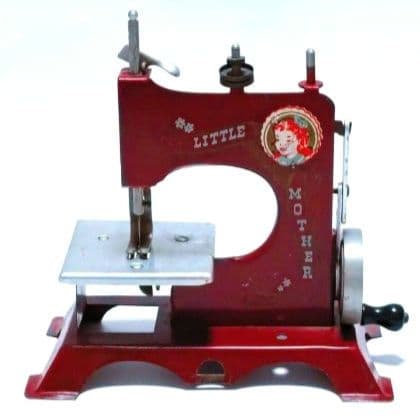 ビンテージ トイミシン リトルマザー 赤 LITTLE MOTHER スチール製