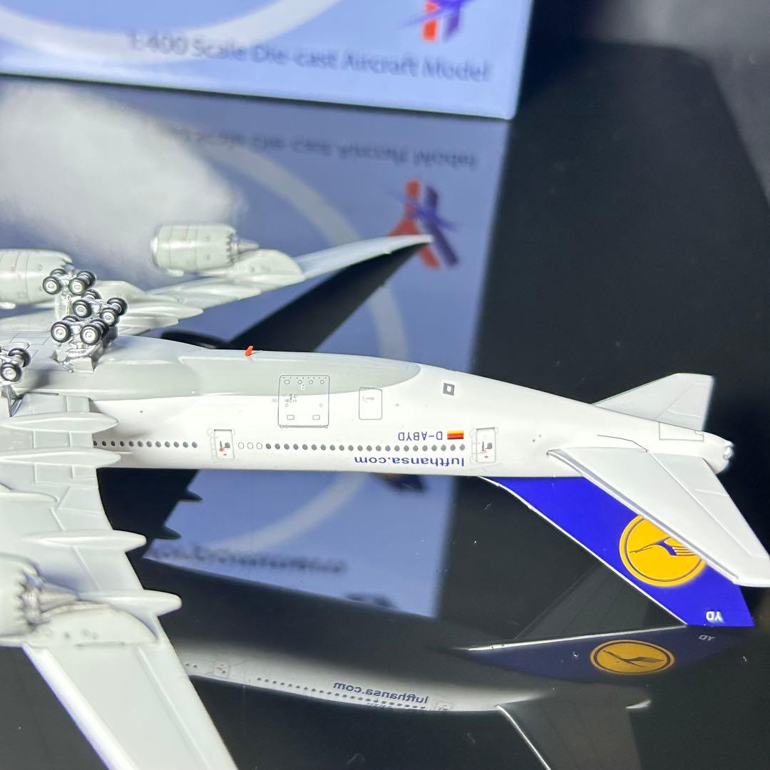 YYwings ルフトハンザ B747-8 D-ABYM 1/400 スタンド付