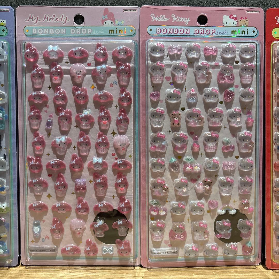 全【20種】ボンボンドロップシールminiサンリオディズニースヌーピー