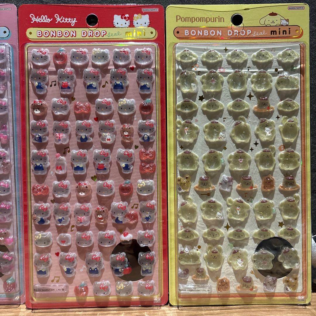 全【20種】ボンボンドロップシールminiサンリオディズニースヌーピー