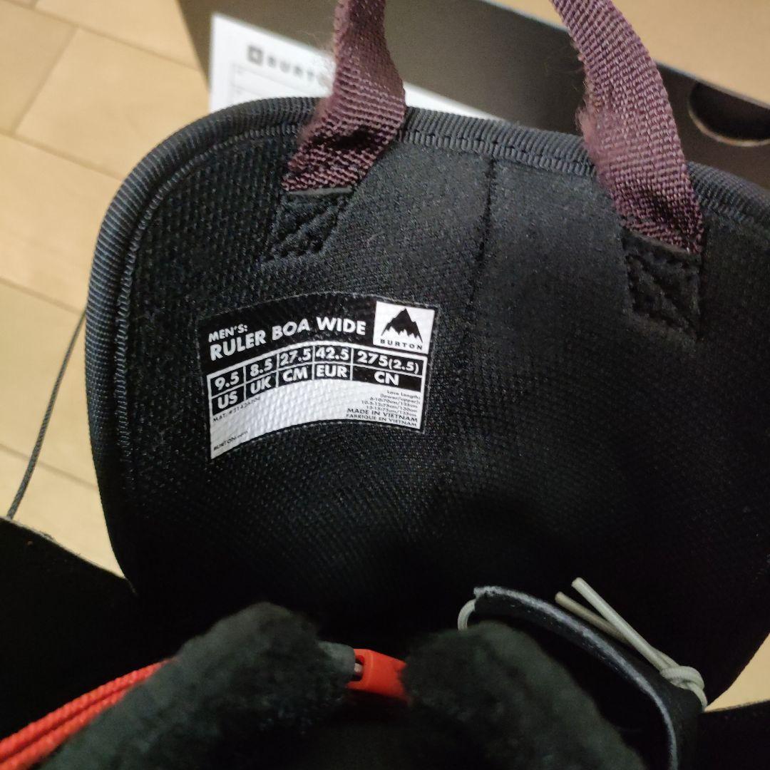 中古　23-24BURTON Ruler Wide BOA 27.5cmグラトリ