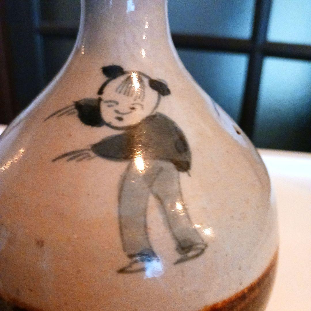 古伊万里 唐子掛分徳利