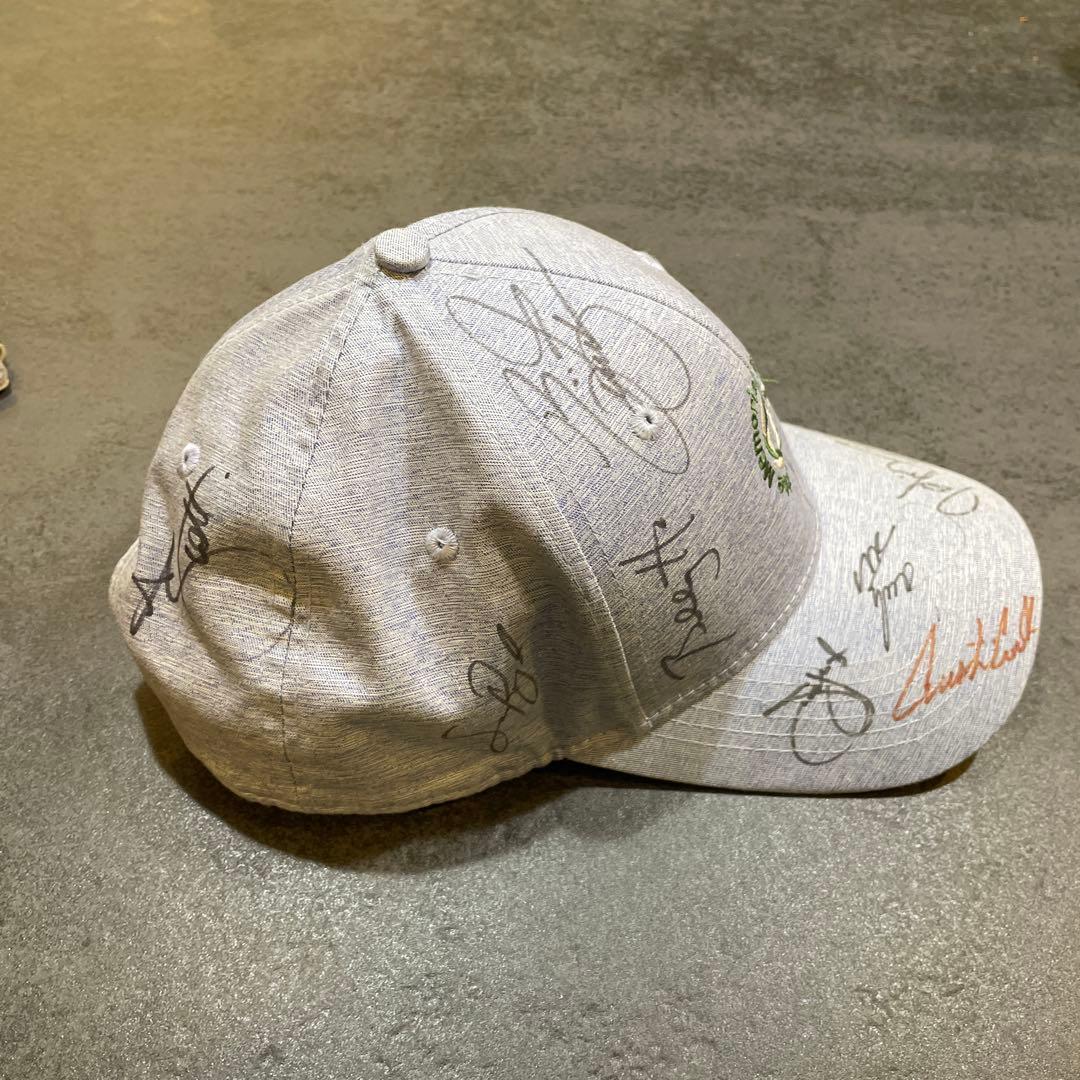 【希少】松山英樹　リッキーファウラー アダムスコット他　サイン入りキャップ