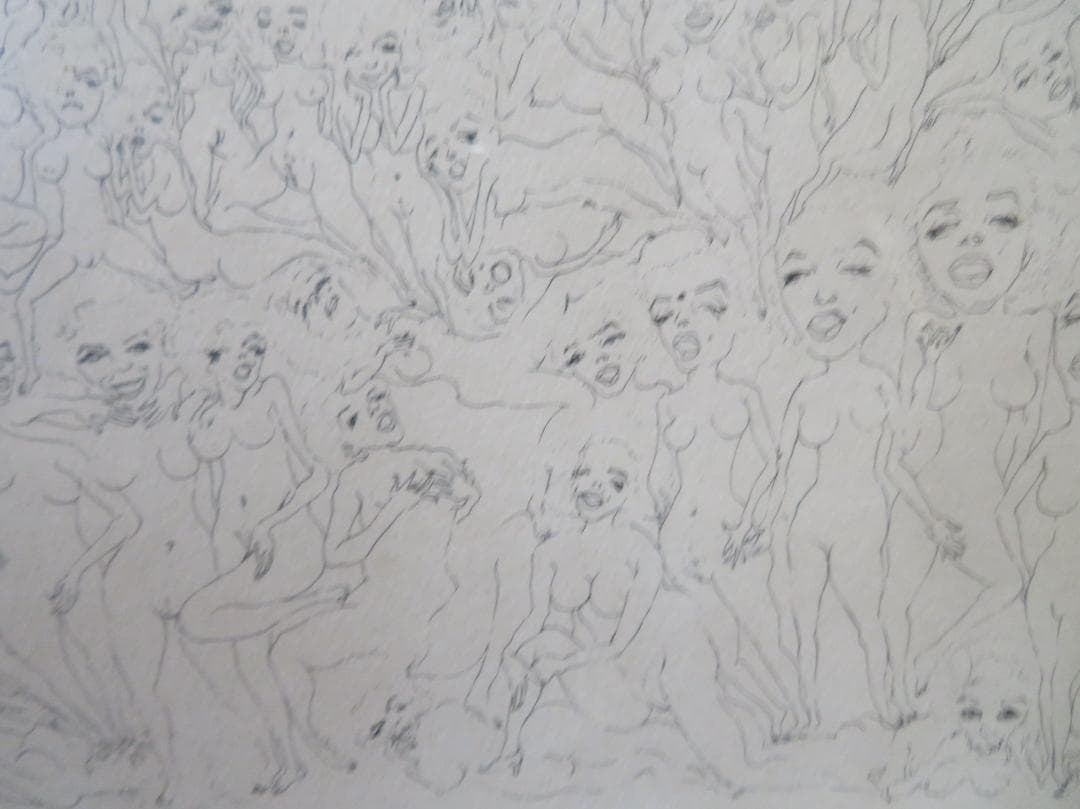 スズキ・シン一（鈴木慎一）　「マリリン曼荼羅」　エッチング　山形県　自由美術協会