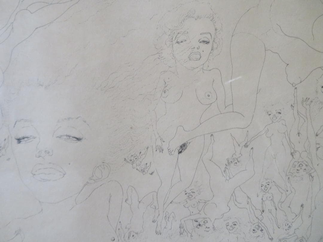 スズキ・シン一（鈴木慎一）　「マリリン曼荼羅」　エッチング　山形県　自由美術協会