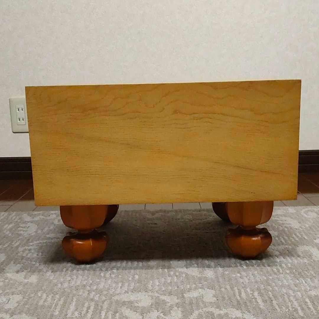 脚付き碁盤　囲碁　6寸7分（7寸近い）