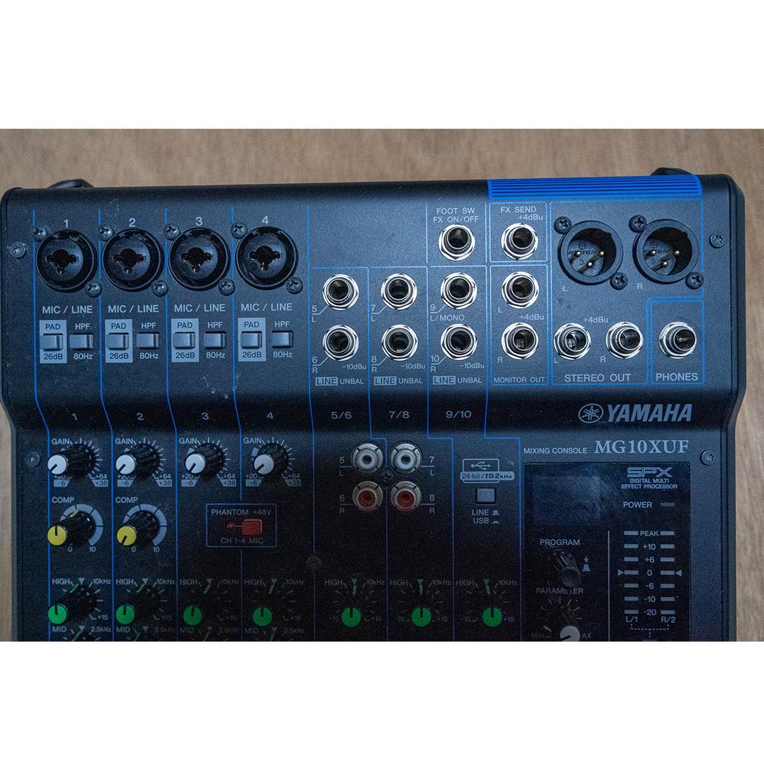 【送料無料】YAMAHA MG10XUF アナログミキサー ACアダプター有り