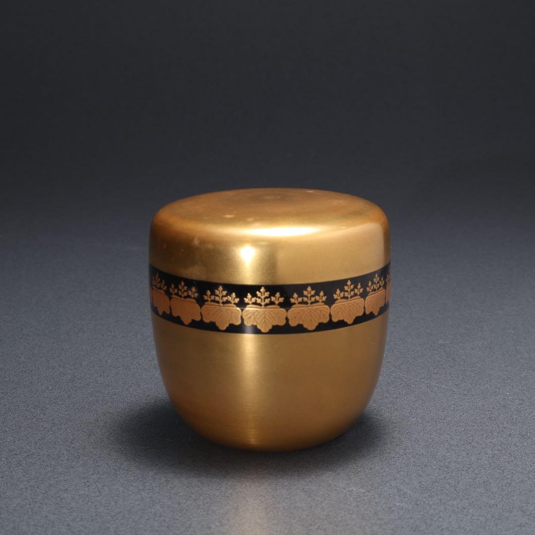 棗　桐　大棗　裏千家鵬雲斎花押　箱書　共箱　R1626お11