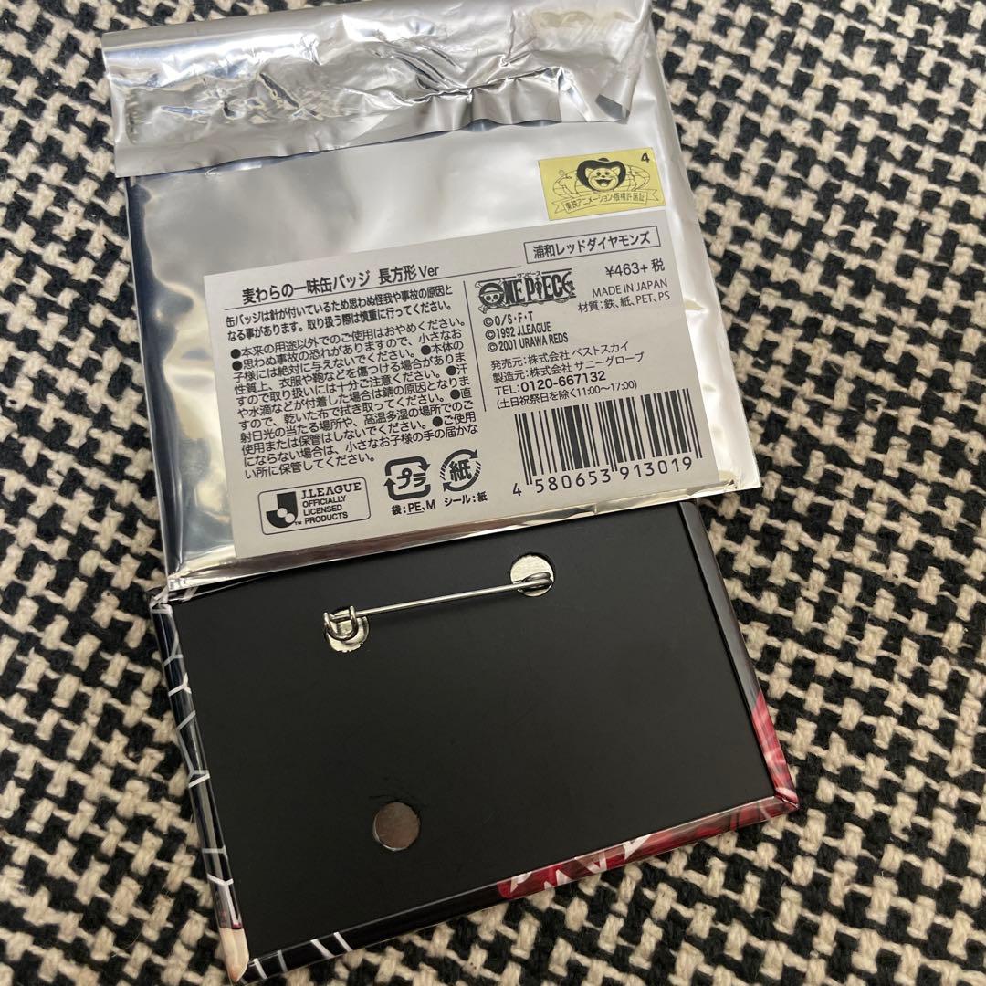 ONE PIECE ワンピース 浦和レッズ スクエア 缶バッジ サンジ