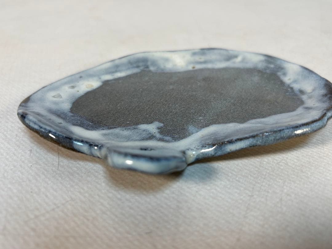 陶器製　持ち手付き小皿 6個セット