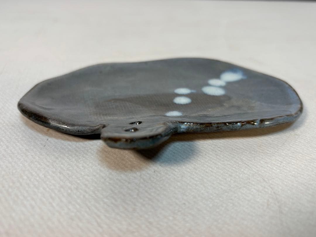 陶器製　持ち手付き小皿 6個セット