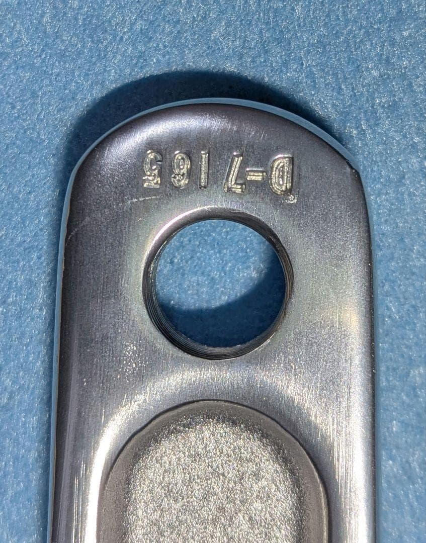 SKEACE スクエアテーパー ピスト用クランク 165mm 48T 　シルバー