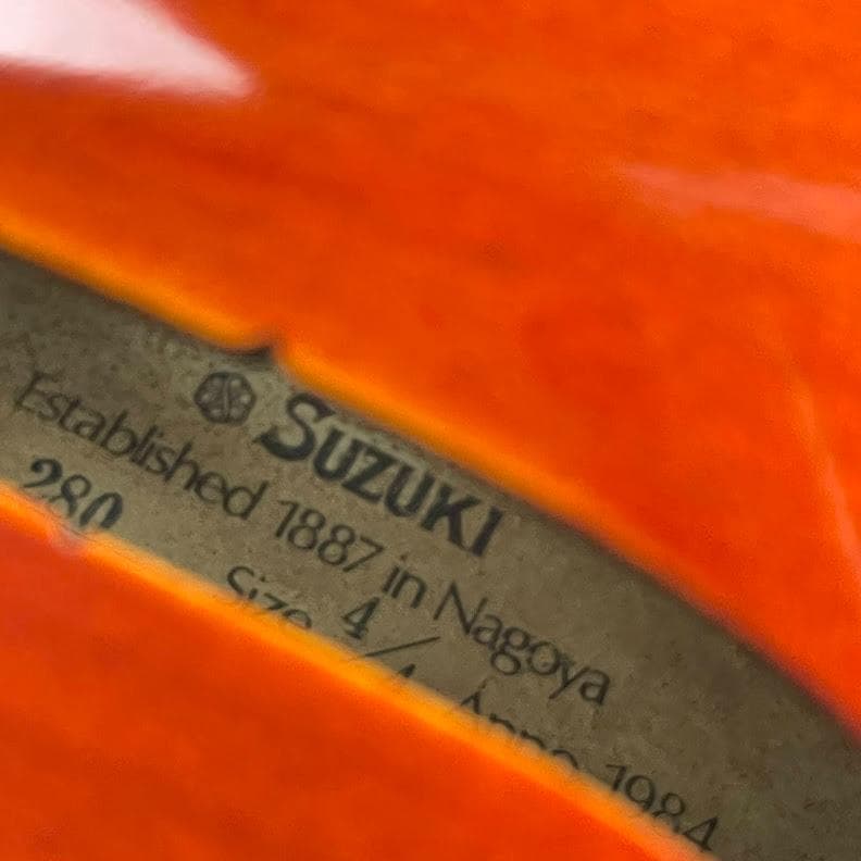 美品●鈴木バイオリン● No.280 4/4 1984年製 violin 極艶杢