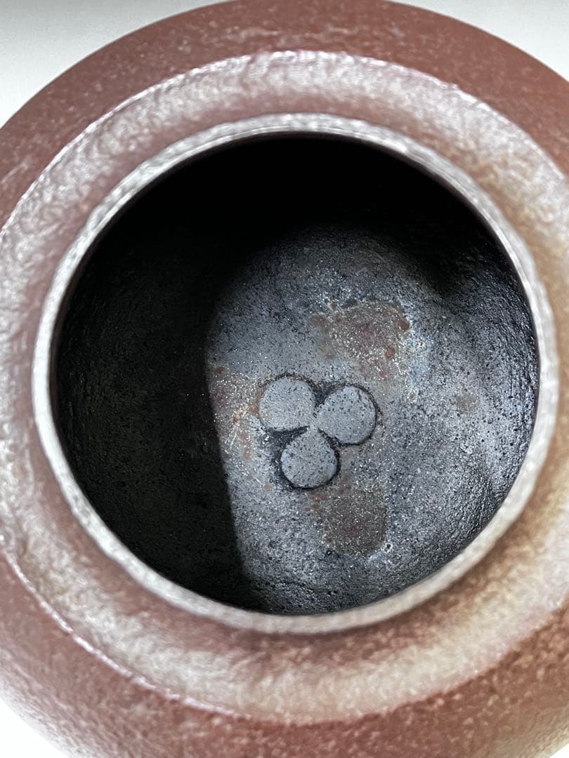 E494 人間国宝　釜師　高橋敬典作　田口釜　茶釜　鉄釜　茶道具　茶器　共箱付