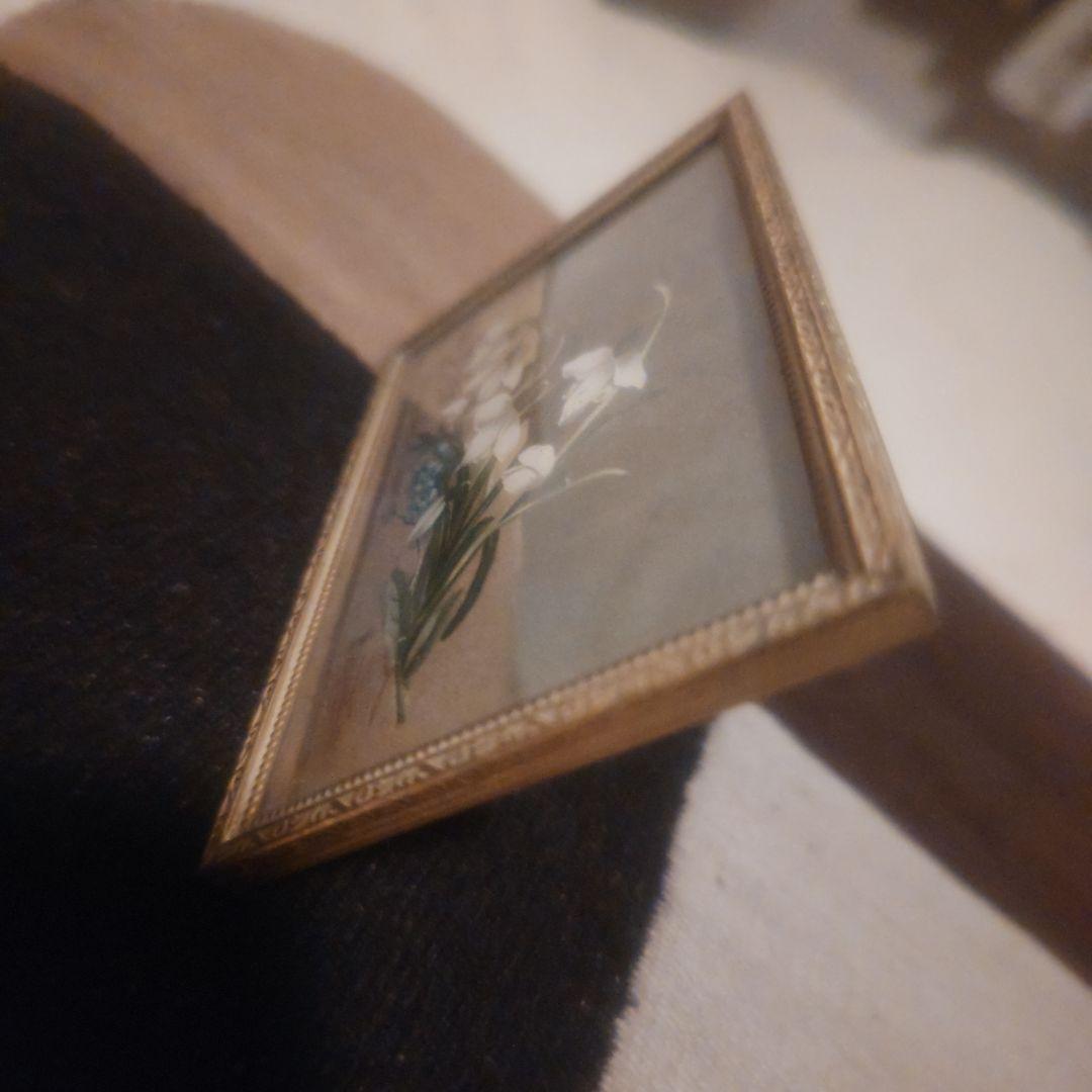 ドームガラス　アンティーク　フレーム　デンマーク