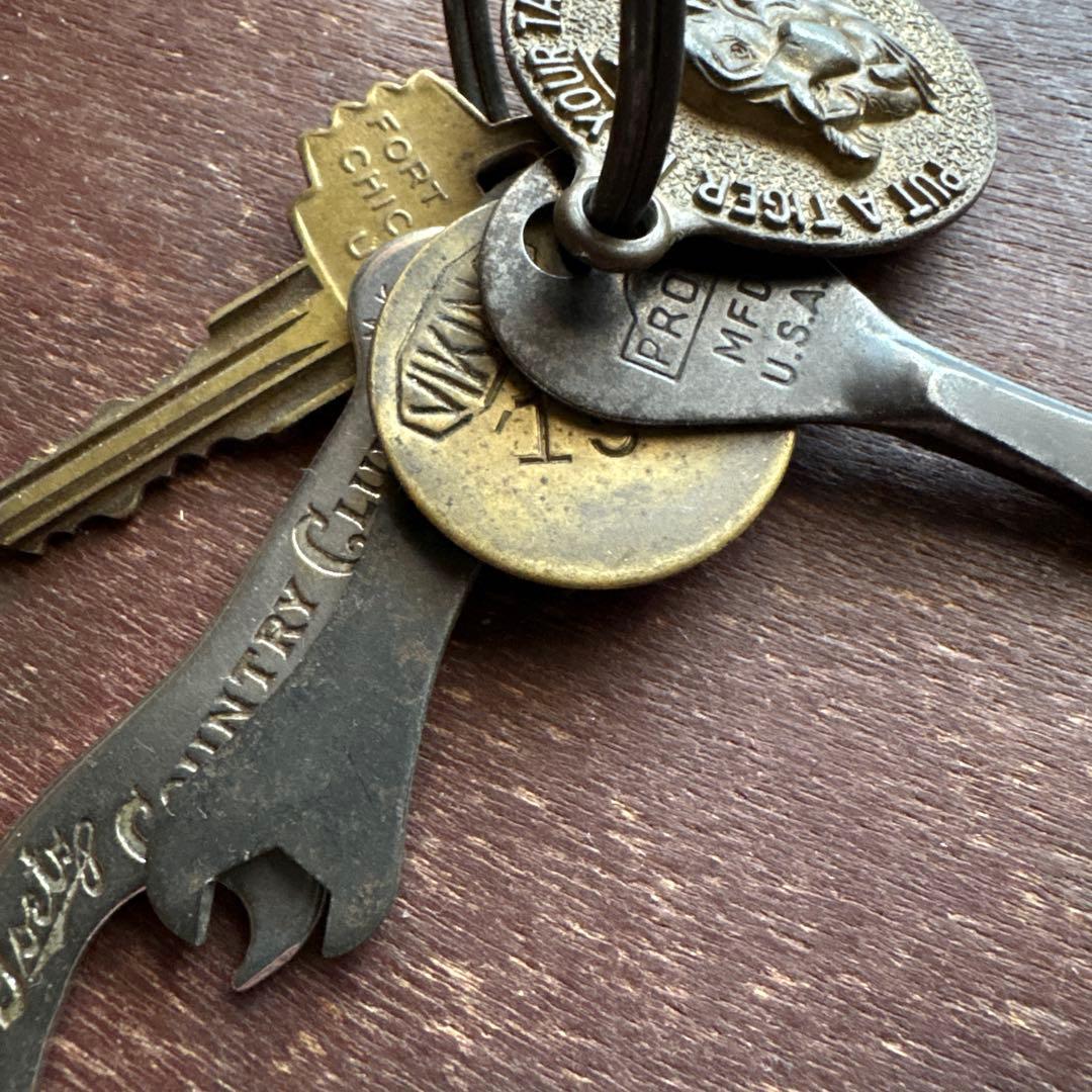 ヴィンテージキーチェーン／オープナー／TOOL／TAG／US VINTAGE