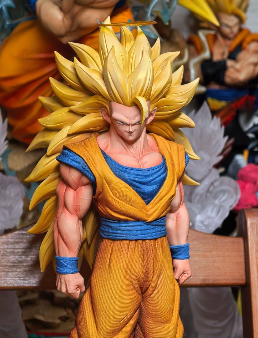 ドラゴンボールガレージキット　超サイヤ人3孫悟空　レジン スタチュー　アニメ版