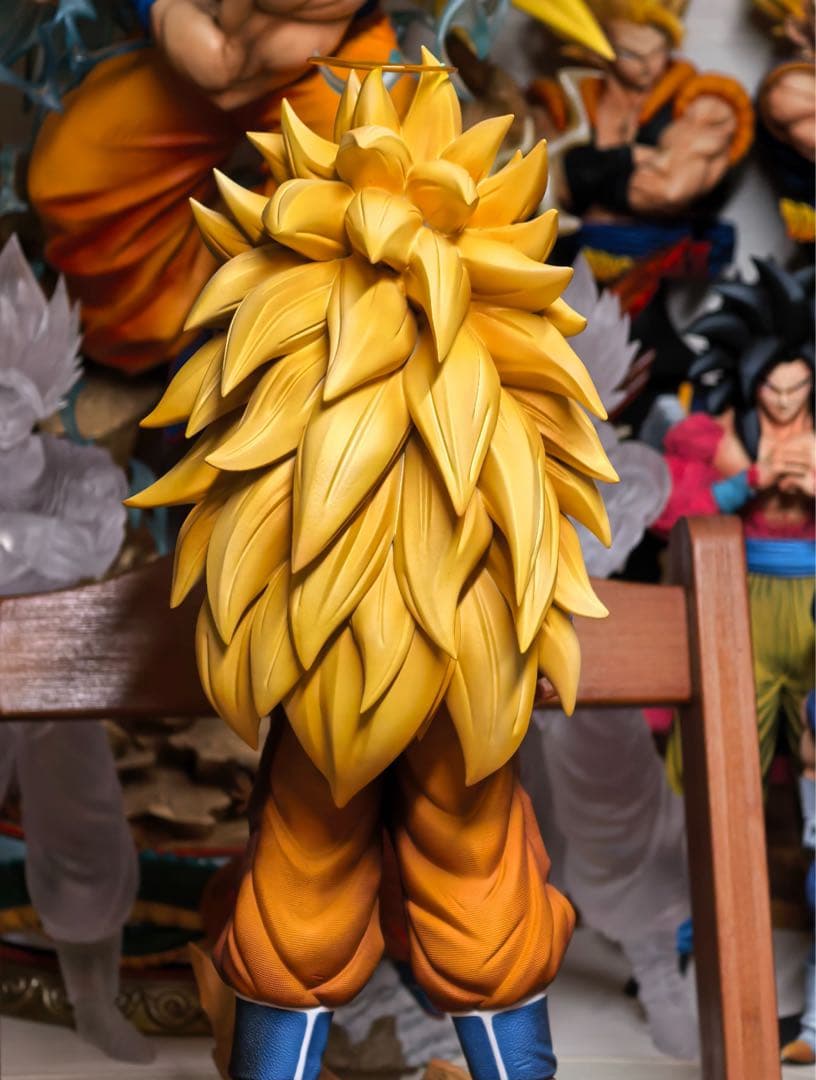 ドラゴンボールガレージキット　超サイヤ人3孫悟空　レジン スタチュー　アニメ版
