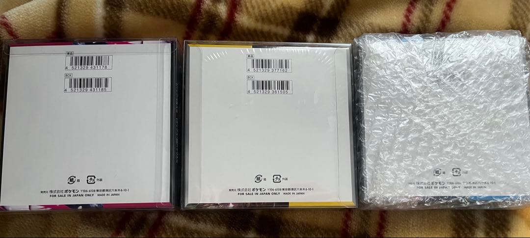 ポケモンカード未開封シュリンク付きボックス、デッキ、パックまとめ売り