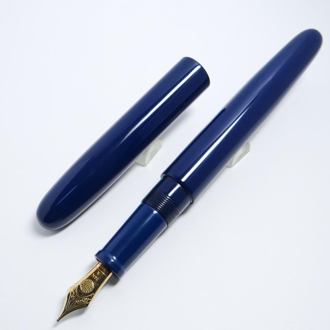 【旧型・希少品】中屋万年筆 NAKAYA シガーロング 菖蒲 漆 14K太字B