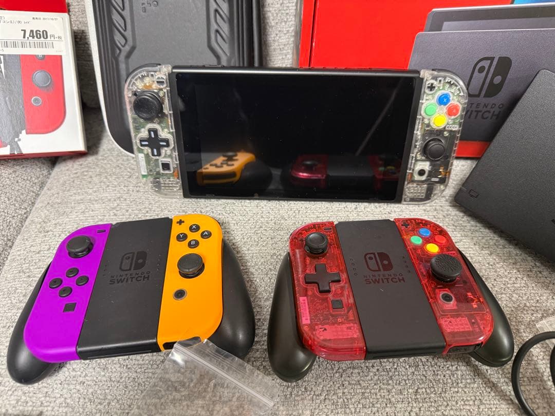 Nintendo Switch 本体 ジョイコン スケルトン カスタム