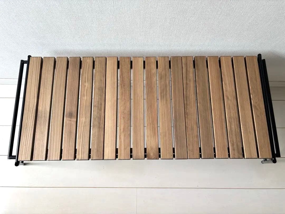 アイアン工房　アイアンテーブル（細板）　＋FIELDOORマルチ収納バッグset