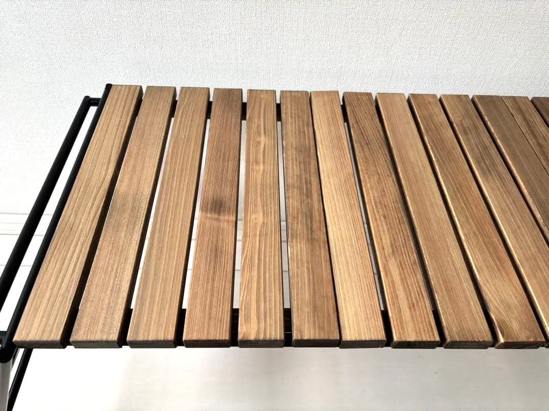 アイアン工房　アイアンテーブル（細板）　＋FIELDOORマルチ収納バッグset