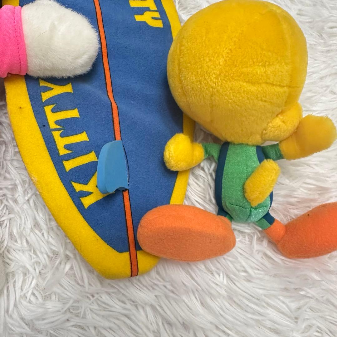 激レア　ハローキティ　トゥイーティー　コラボ　ぬいぐるみ　サーフボード　平成