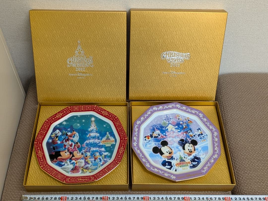 東京ディズニーランド クリスマス　プレート　絵皿　セット