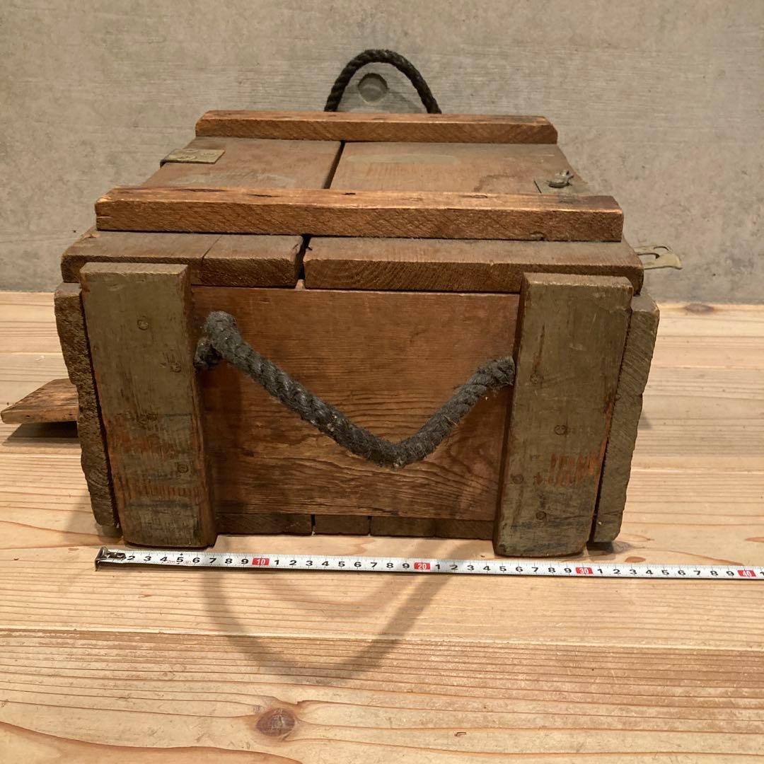 ブレイズ 　US アンティーク 木箱 ヴィンテージ　弾薬箱　工具箱 用具箱