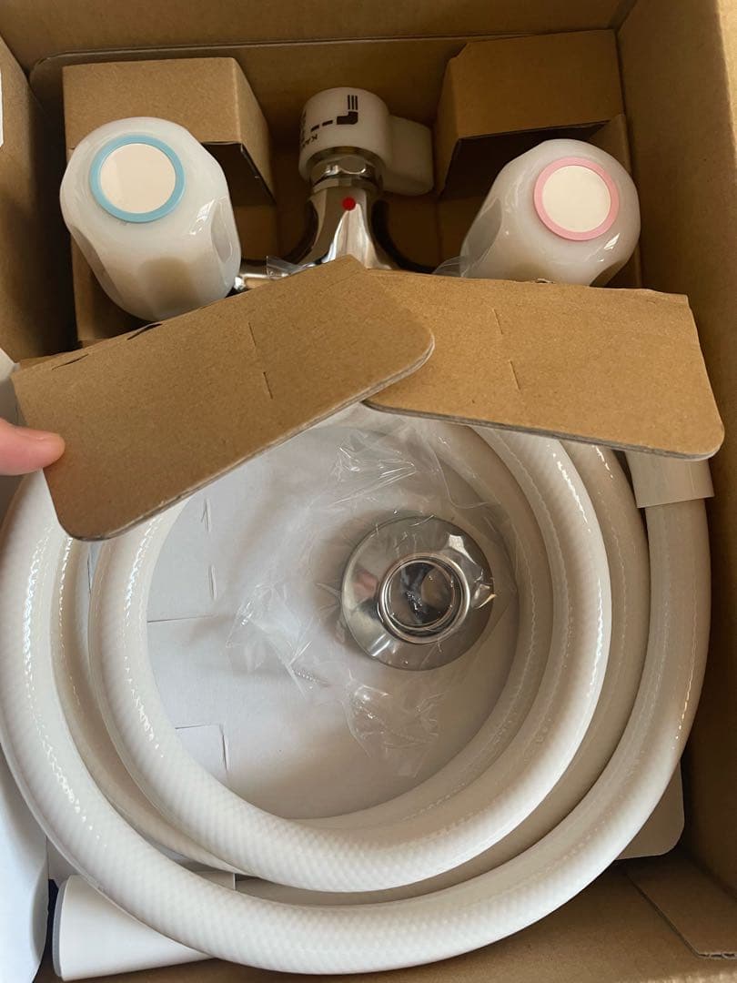 新品未使用　カクダイ　2ハンドルシャワー混合栓　1395S