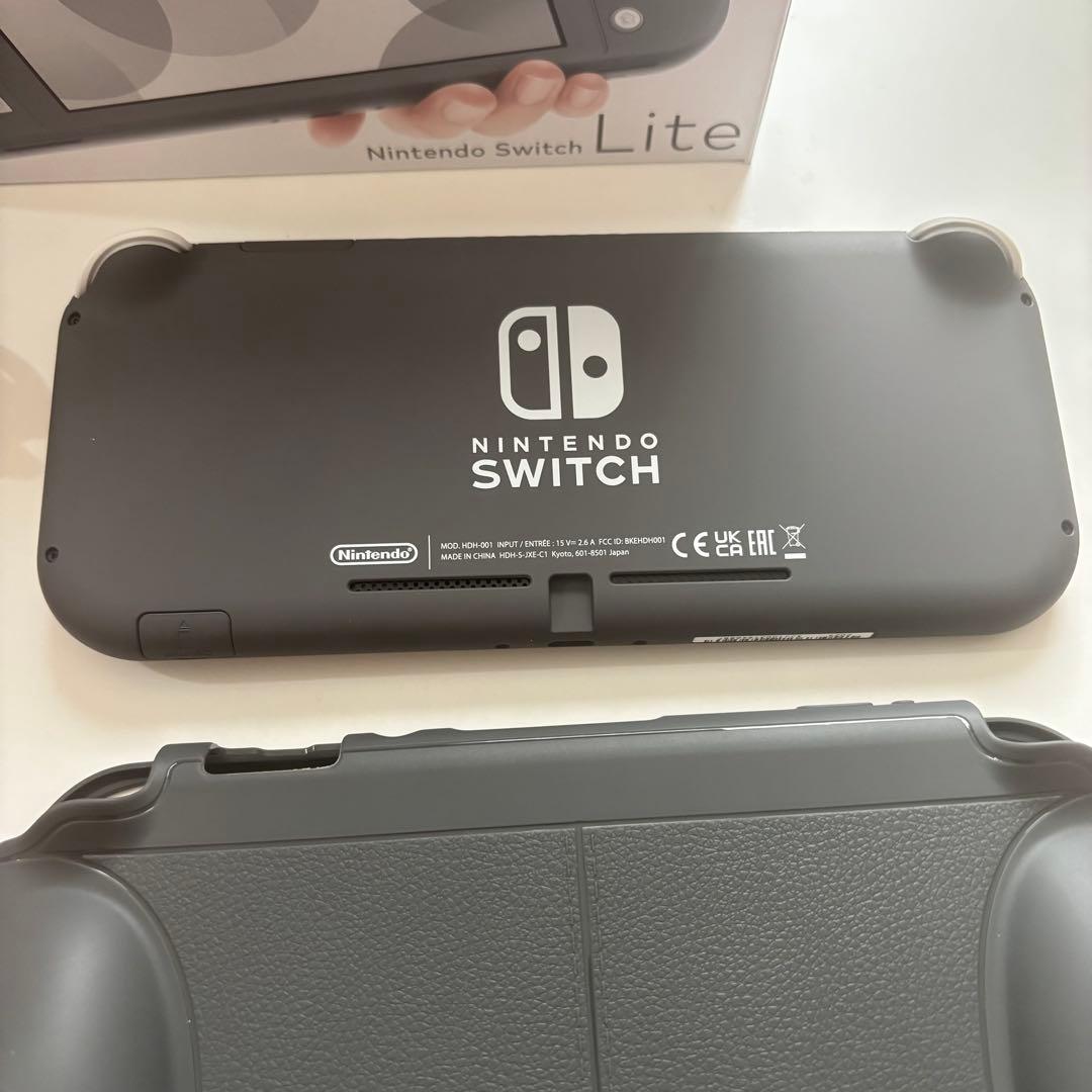 Nintendo Switch Lite グレー 本体 ケース、SD付き