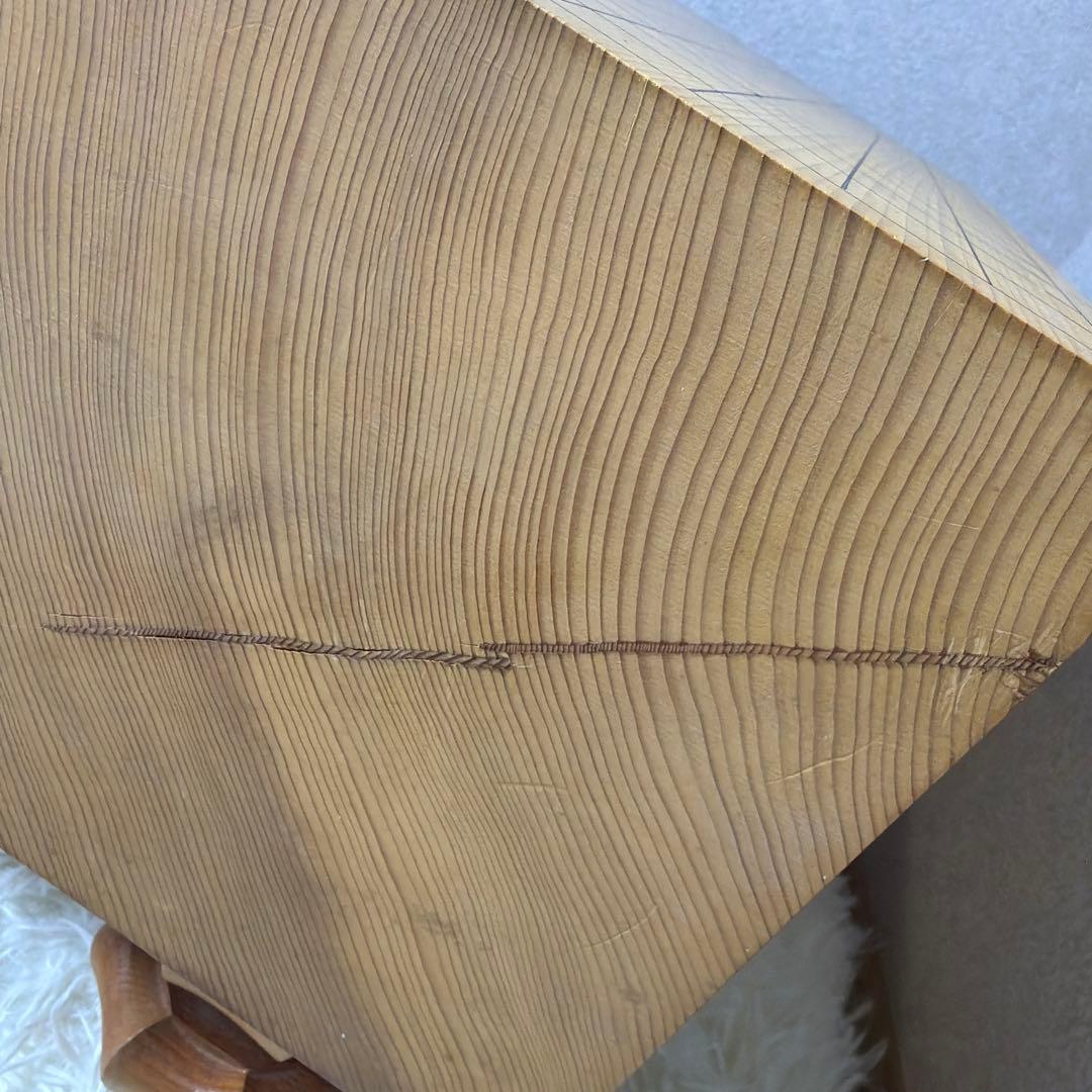 囲碁盤 本榧 天地柾目 ヘソ・脚付き 特大5.8寸