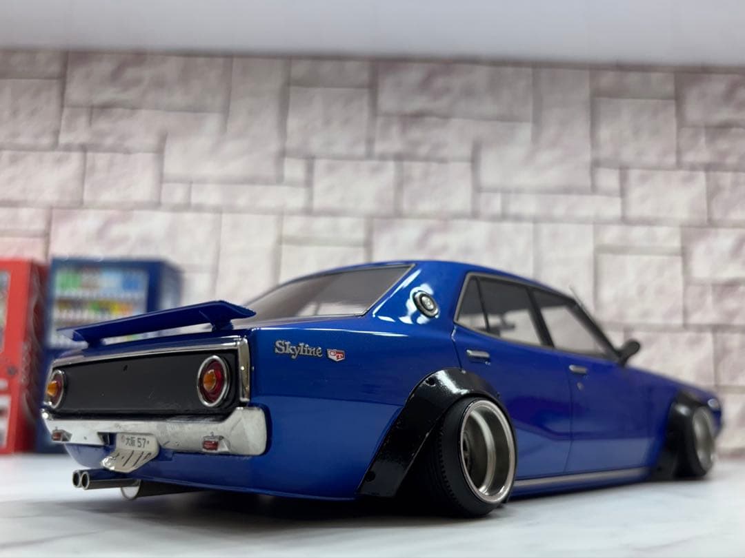 1/18 イグニッションモデル　スカイライン　ヨンメリ　GT-X 【ブルーメタ】