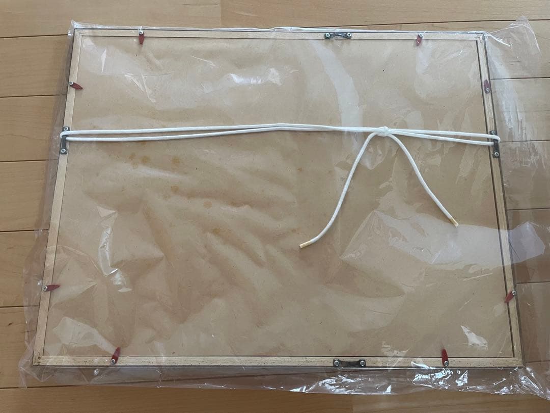 ノーマンロックウェル　ドローイング　額装　犬のお風呂