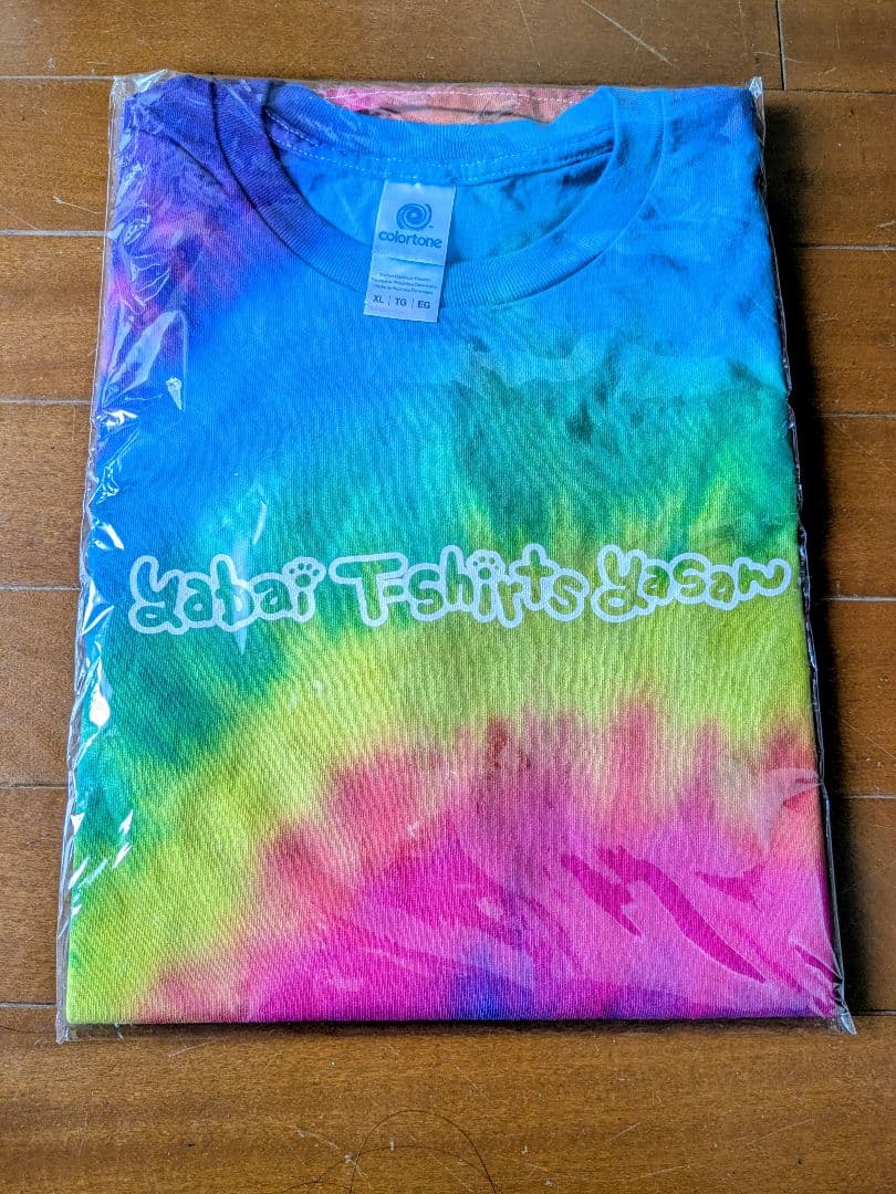ヤバイTシャツ屋さん リアクティブレインボー タイダイ Tシャツ XLサイズ