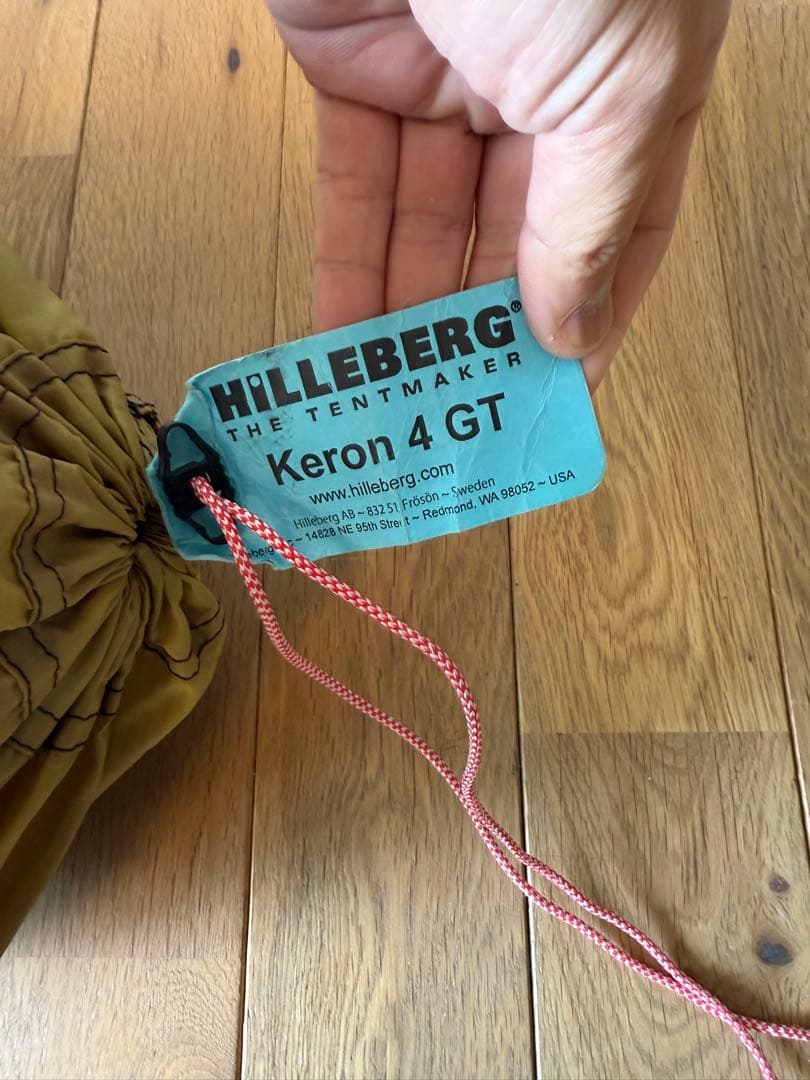 希少ヒルバーグ ケロン4gt 旧サンドカラーhilleberg keron4gt