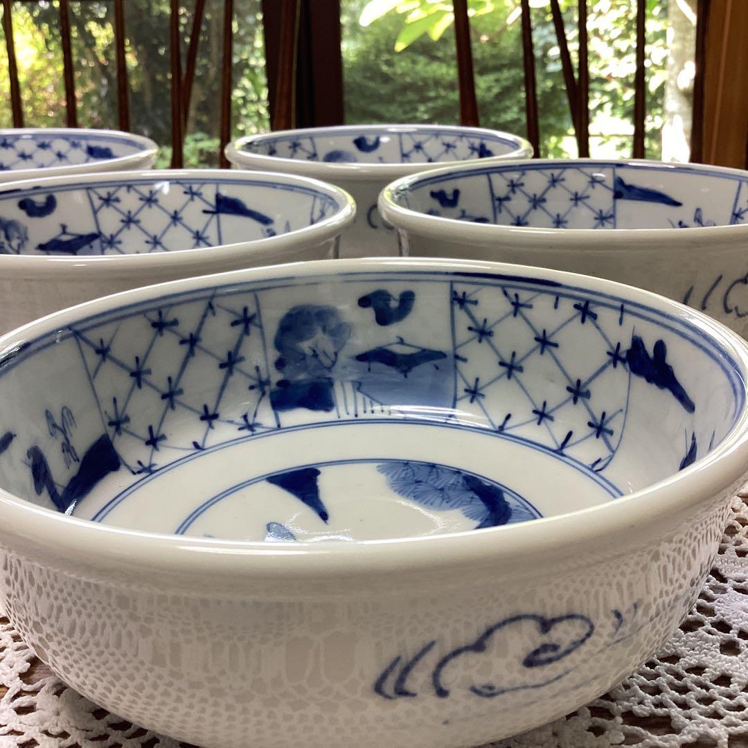 k5 呉須　鉢　10入り　昭和